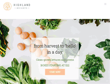 Tablet Screenshot of highlandheightsfarm.com